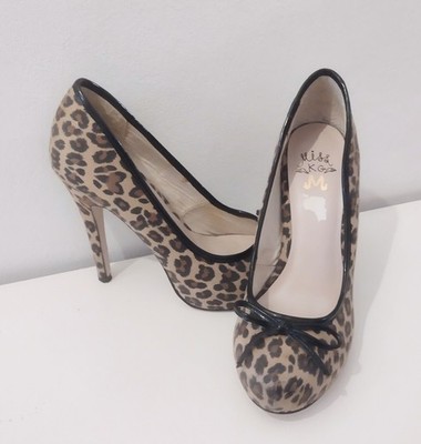 Miss Kg Shoes UK Leopard Print Heels UK