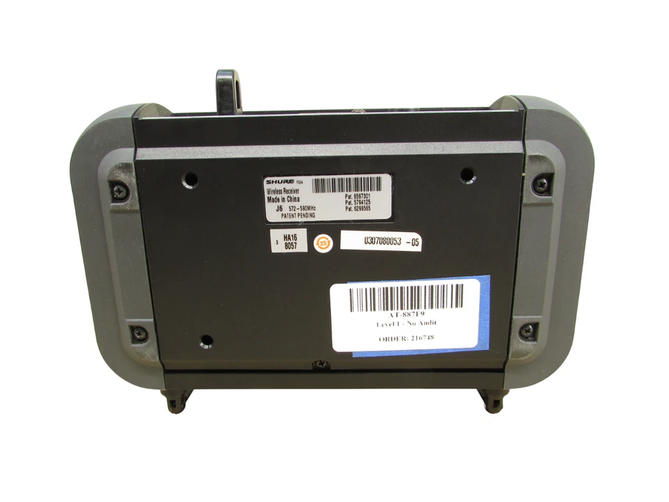 Shure PGX4 J6 572-590 MHz Wireless Microphone Receiver W/ AC Adapter - Image 4 of 4