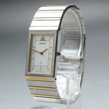 Near MINT Vintage SEIKO Credor 8420-6400 SGP 22KT Qz Women's Watch From JAPAN