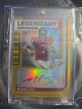 Micheal Vick Panini Contenders Optic Legendary Auto GOLD 1 Of 10. NM