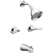 Moen Adler Series 82602 Tub and Shower Set, 1.75 gpm Showerhead, 1 Spray Setting