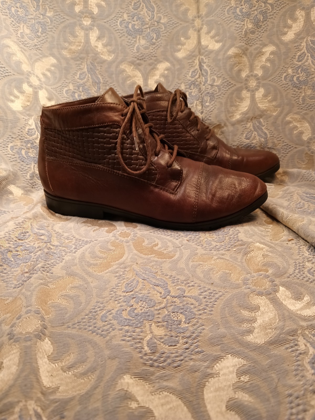 VINTAGE 90'S BASIC EDITION BROWN LEATHER WOMENS B… - image 6