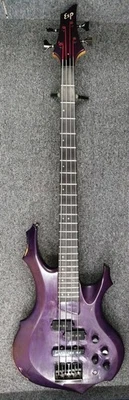 ESP Forest Series Purple Made in Japan PJ Type Solid Body Electric Bass Guitar - image 1 of 4