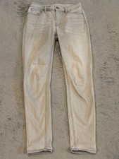 White House Black Market The Skinny Gray Wash Denim Jeans Womens 4 Stretch