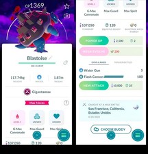 Blastoise Gigantamax with BG  registered  Tr-de Go  