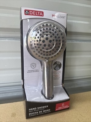 Delta Proclean 6 Setting Satin Nickel Handheld Shower Head 75720DSN READ