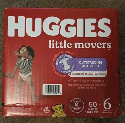 Huggies Little Movers Baby Disposable Diapers - Size 6 - 50ct