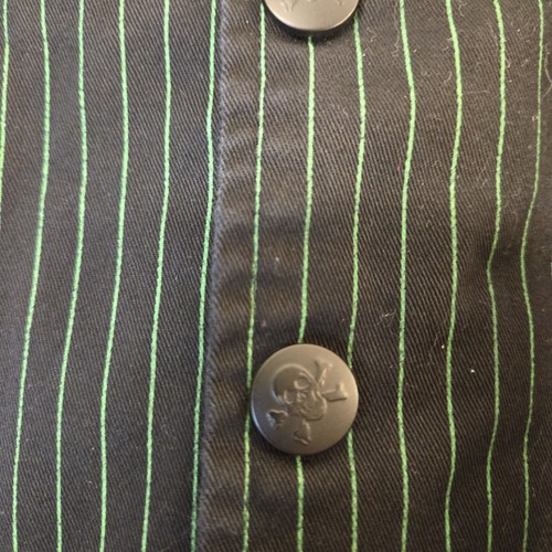 Rare Tripp NYC Green And Black Vest Xsmall Goth Gothcore Emo Beetlejuice Grundge - Picture 2 of 14
