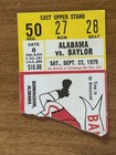 Lot 3 Alabama Vs. Baylor Ticket Stubs Sept 22, 1979 Crimson Tide Football NCAA — photo 3