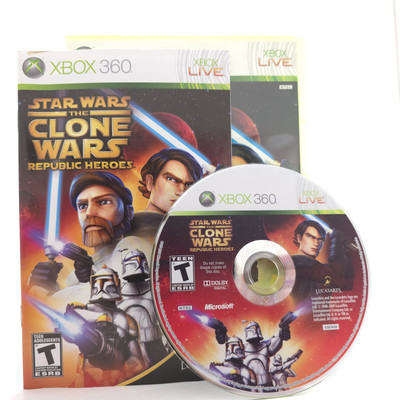 Star Wars Clone Wars Republic Heroes (Microsoft Xbox 360) CIB Cleaned Tested
