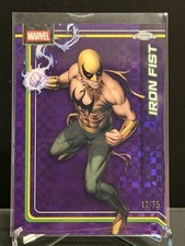 2026 Topps Chrome Marvel #56 Iron Fist Purple X-Fractor Refractor 17/75