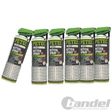 6x 500ml PETEC TOP-SPEED  KETTENSPRAY SPRÜHFETT KETTENSPRAY für MOTORRADKETTEN