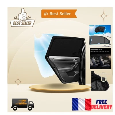 Pare-Soleil Voiture pour Bébé - Protection Efficace UV et Facilité d'Utilisation - Photo 1/4