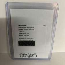 Braylin Morel Redemption Auto Red Texas Rangers