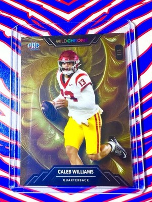 2023 Wild Card Wildchrome Caleb Williams RC 1/1 Gold Foil PRC USC Bears RC