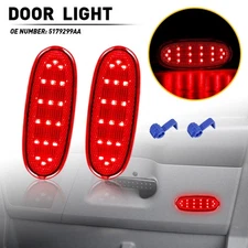 For Dodge Durango 2004-2009 4PCS Red LED Door Light Set Door Courtesy Front Rear