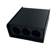 PROCRAFT PB2-3X2X-BK Steel Project Box 4 1/2" x 3-3/4" x 1 5/8" w/5 "D" punches