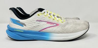 Men's Brooks Hyperion White Blue Pink Running Shoes sz 8