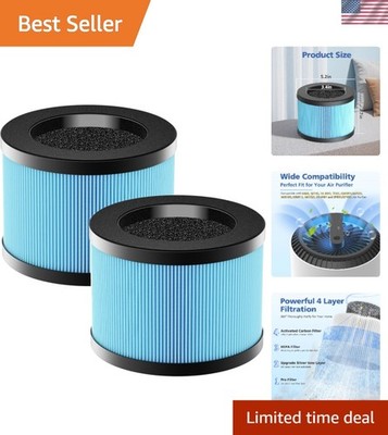 2-Pack HEPA & Activated Carbon Filters Compatible with Tolife TZ-K1 & More