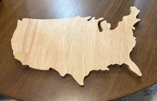 New 18" Patriotic natural wood grain finish charcuterie/cutting board Unique