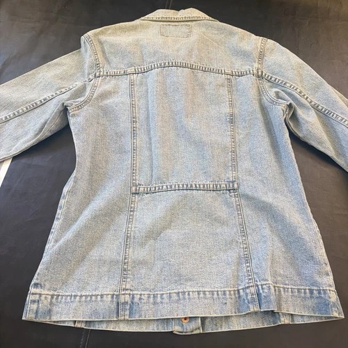 Vtg 60s 70s Levis White Tab Denim Chore Jacket Copper Buttons white tab image 7