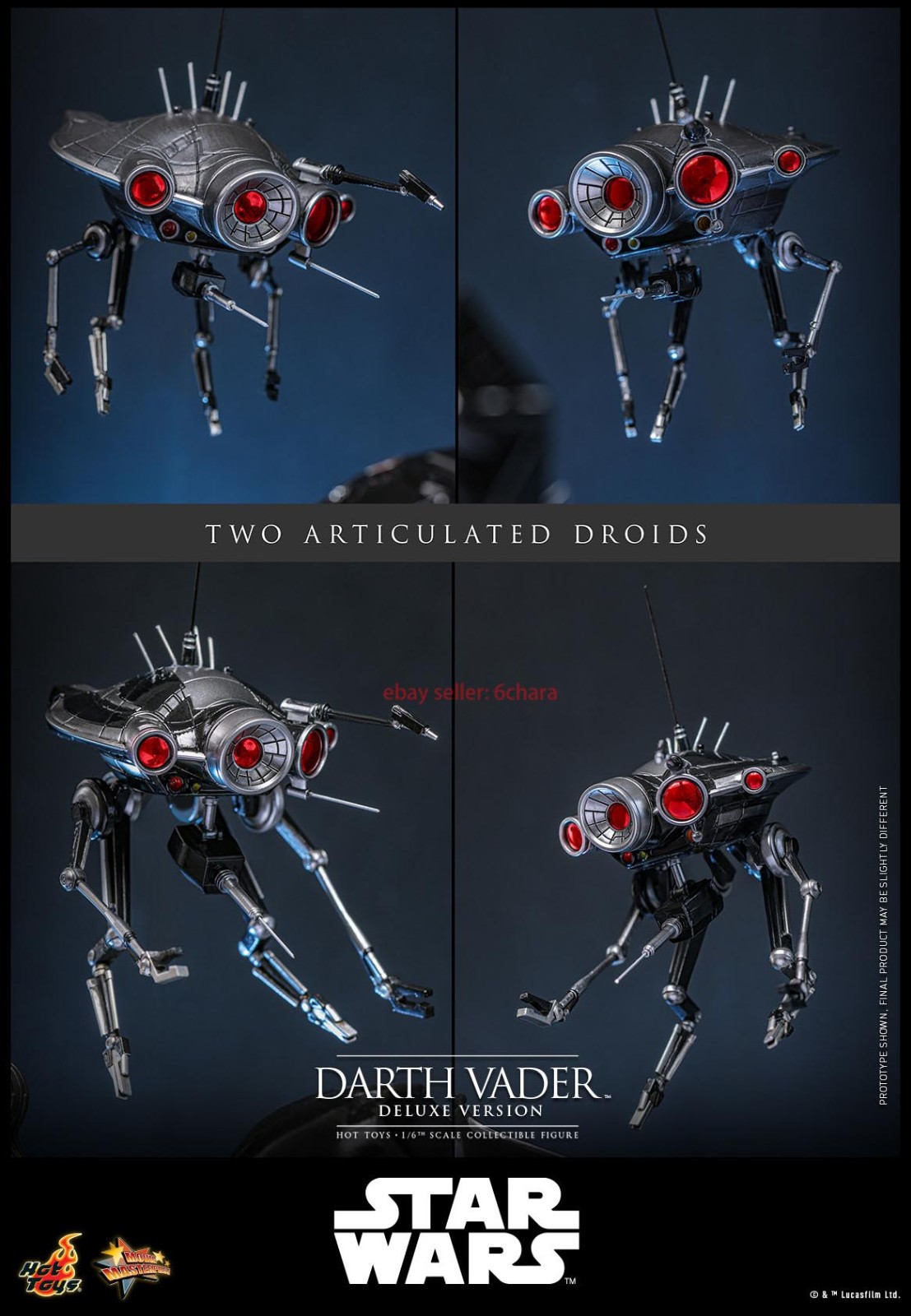 Hot Toys HT MMS811B Star Wars Darth Vader Deluxe Version 1/6 Action ...