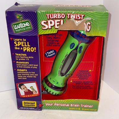 2000 Vintage Leapfrog Quantum Leap Turbo Twist Spelling Game New