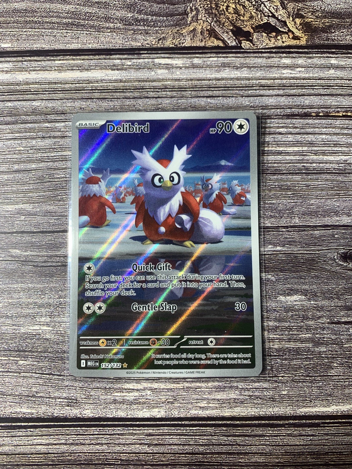 DELIBIRD 2025 POKEMON MEGA EVOLUTIONS ILLUSTRATION RARE 152/132 M/NM