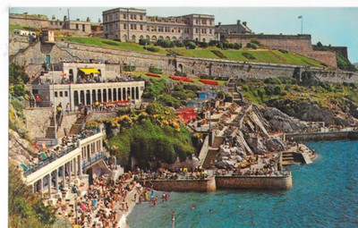 Postkarte - Devon - Tinside Plymouth Sonnenterrassen