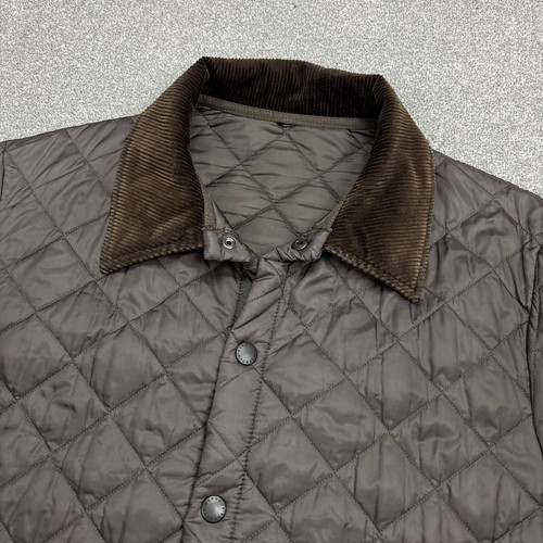 Barbour Jacket Adult Large Brown Quilted Country Field Coat Hunting Mens - Picture 3 of 10