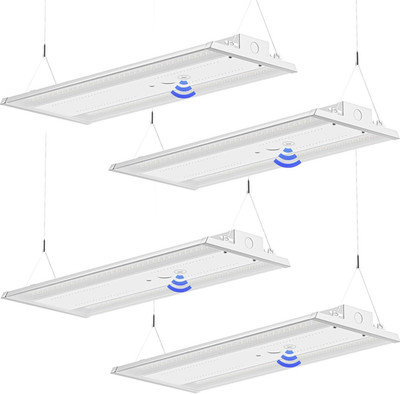 LED Linear High Bay Light 4-Pack, 210W 31500LM 0-10V Dimmable 5000K Daylight, Ad