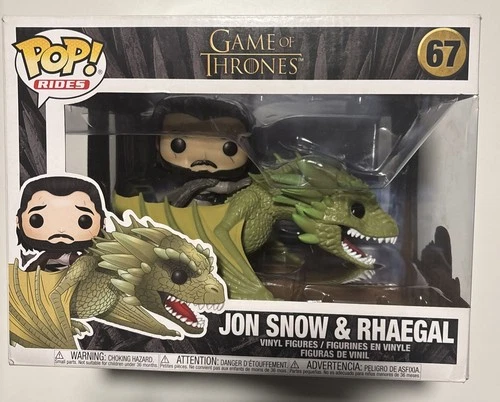 Funko POP Rides Television Game of Thrones Jon Snow with Rhaegal Figure 67