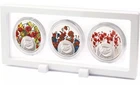 Poppy Impressions Limited Edition 3 Medallion Set -RARE-Collectable-500 Made !!!