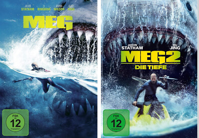 2 DVDs * MEG 1 + MEG 2 - DIE TIEFE IM SET - Jason Statham # NEU OVP +