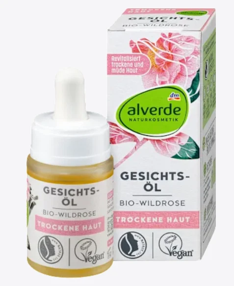 Aceite facial orgánico - rosa silvestre, almendra, melocotón, jojoba 15 ml Foto 2 de 4