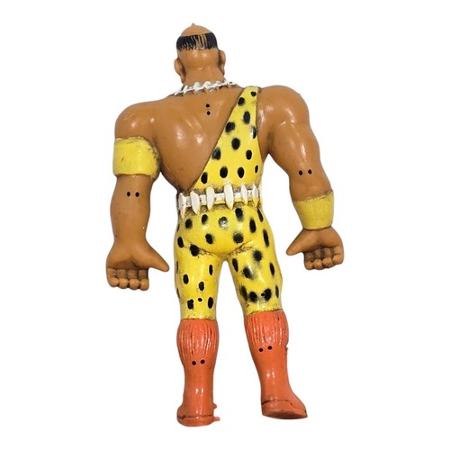 IWA Star Studded Wrestling 3" Superstars King Congo Wrestler Bendy Vintage 1985 - Foto 7 di 13
