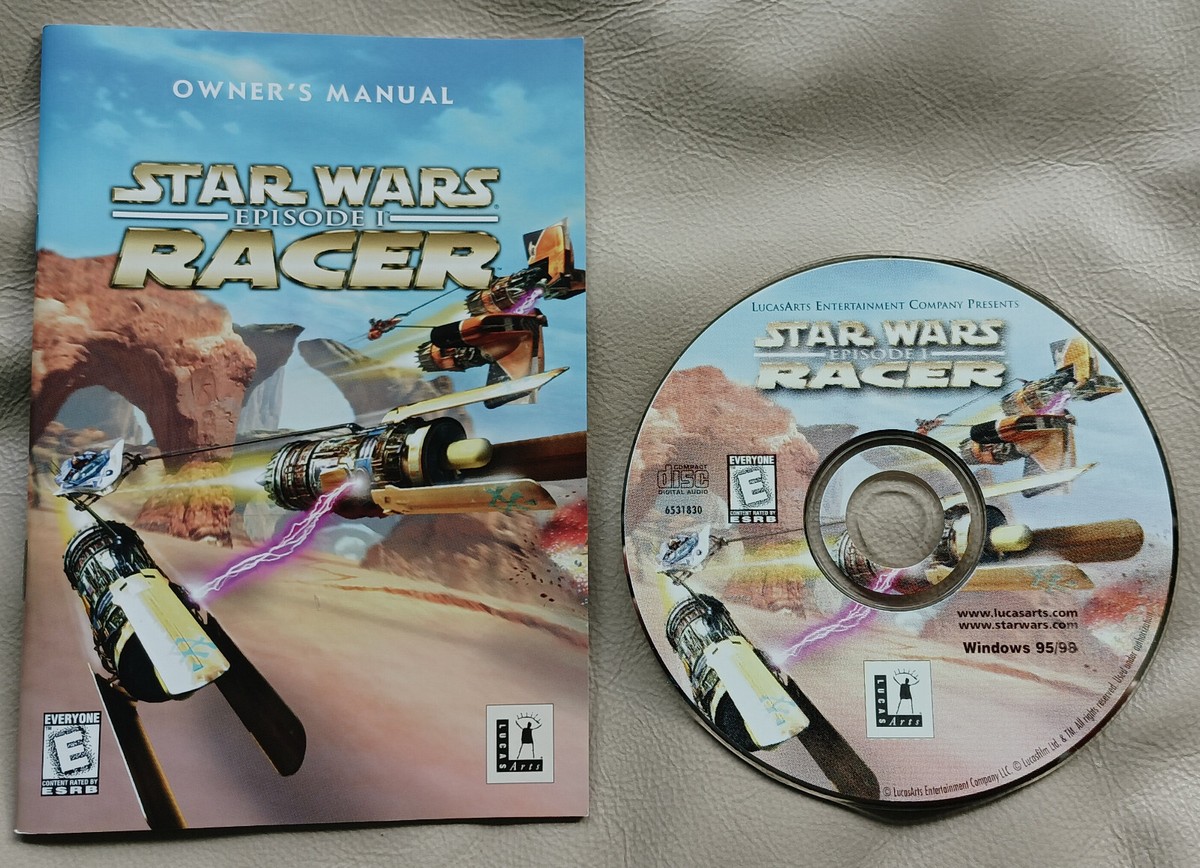 Star Wars Episode 1 Racer PC Game Win 95 Win 98 Box & CD & Manual