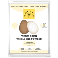 Farm Fresh Freeze Dried Whole Eggs - Emergency MRE Camping Hiking Survival Food