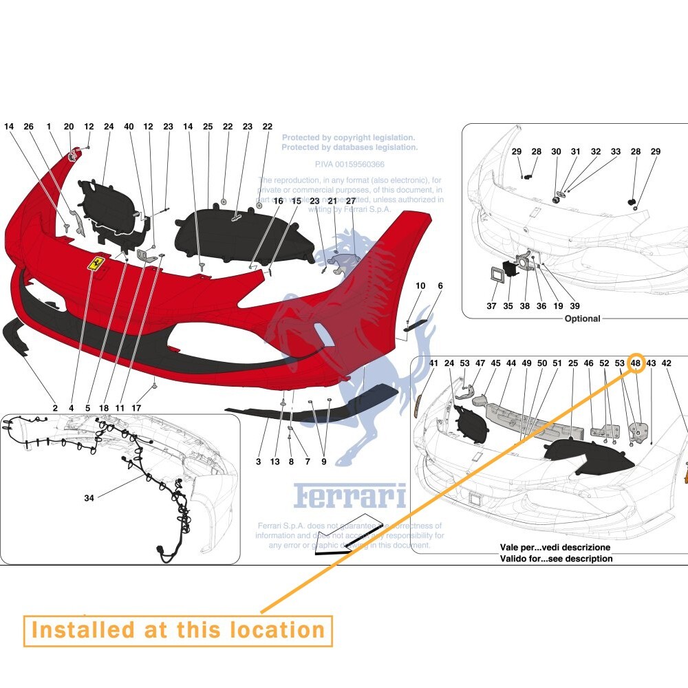 FOR FERRARI F8 LH CRASH BRACKET OE:893575