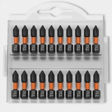 20Pcs PH2 Impact Driver Bit Set 25mm Phillips Screwdriver Drill Bits Heavy Duty