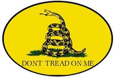 Gadsden Oval Sticker