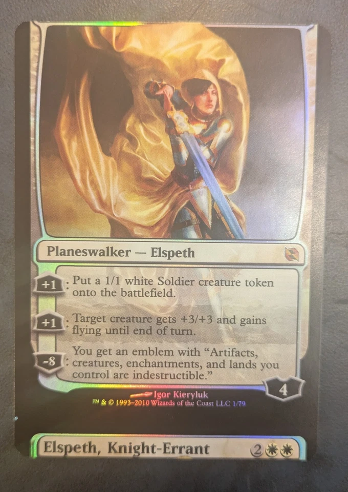 Elspeth, Knight-Errant - Miscut / Misprint FOIL, Elspeth vs Tezzeret - MTG - Image 4 of 4