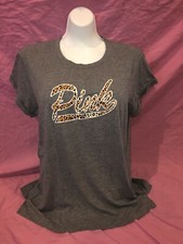 NWT Victoria's Secret PINK Animal Leopard Gray Campus Tee Tshirt Medium Cute