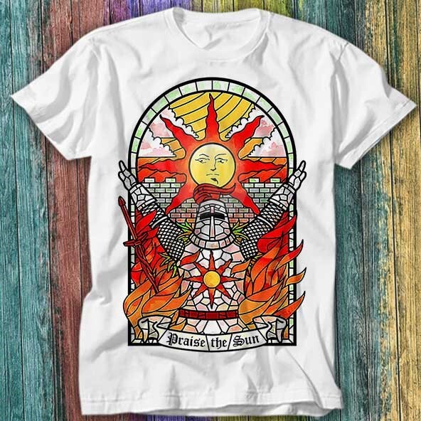 Praise The Sun Tarot Card Thank God Online Gaming Dark Souls T Shirt Top  Tee 293