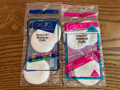 Vintage CASARO PERFIT FIT MAKEUP PUFFS FITS MAYBELLINE COVER GIRL REVLON NEW