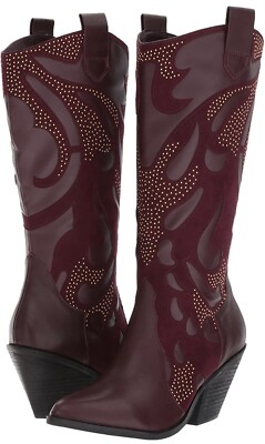 Carlos by Carlos Santana Womens Axel Leather Pointed Toe, Syrah