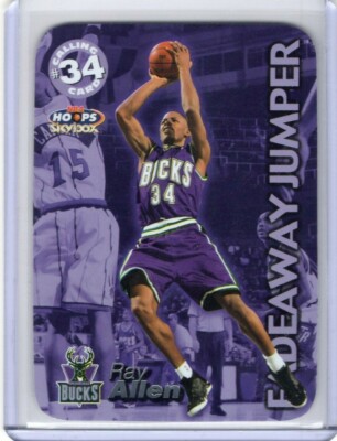 RAY ALLEN 1999-2000 Skybox NBA Hoops CALLING CARD #11 - BUCKS