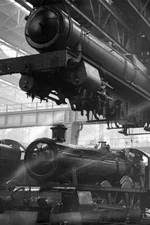 Locomotive Factory in 1935 Archival Black White Photo Art Print Poster 12x18