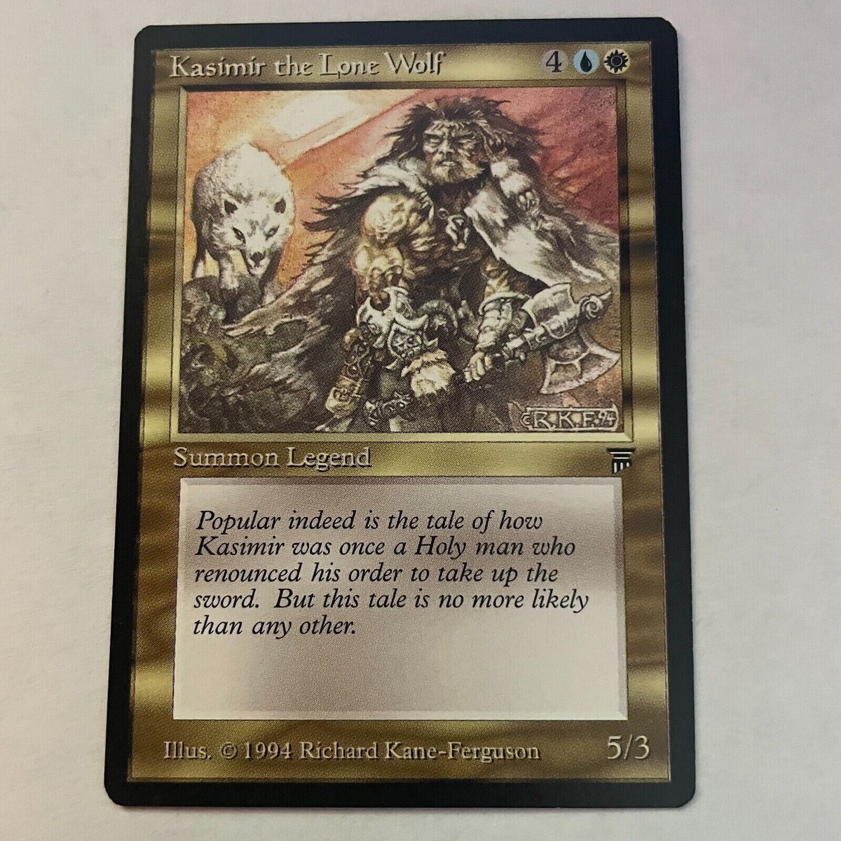 Legends MTG Kasimir the Lone Wolf Magic uncommon | eBay Legends MTG Kasimir the Lone Wolf Magic uncommon | eBay