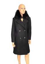 Cappotto da donna doppiopetti neri Acquisti Online su